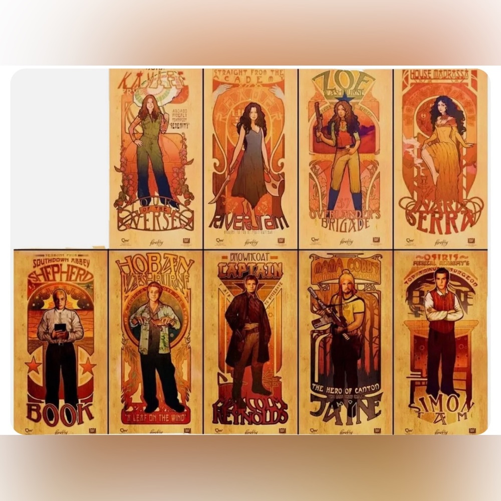 9 Firefly/ Serenity Posters 12x22 Loot Crate Posters. never opened✨